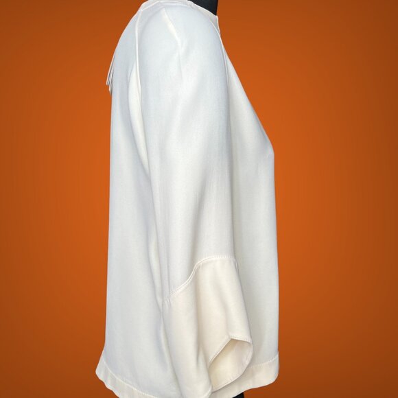 Hermes NWT Silk Blouse Top Shirt Size 38 Made in France Super High Quality - Picture 9 of 13
